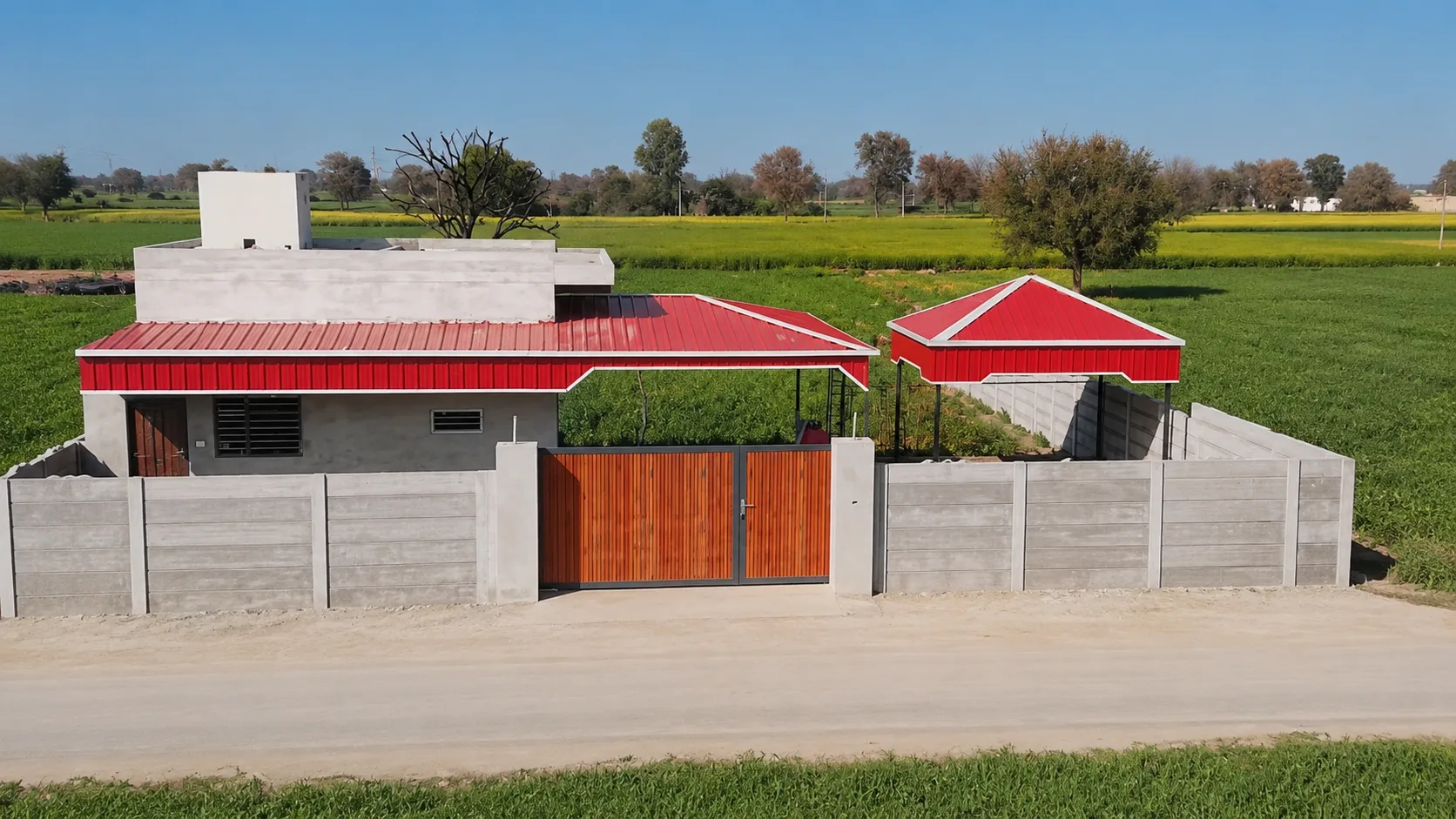 Farm House Steel Roof Installation – Tosham