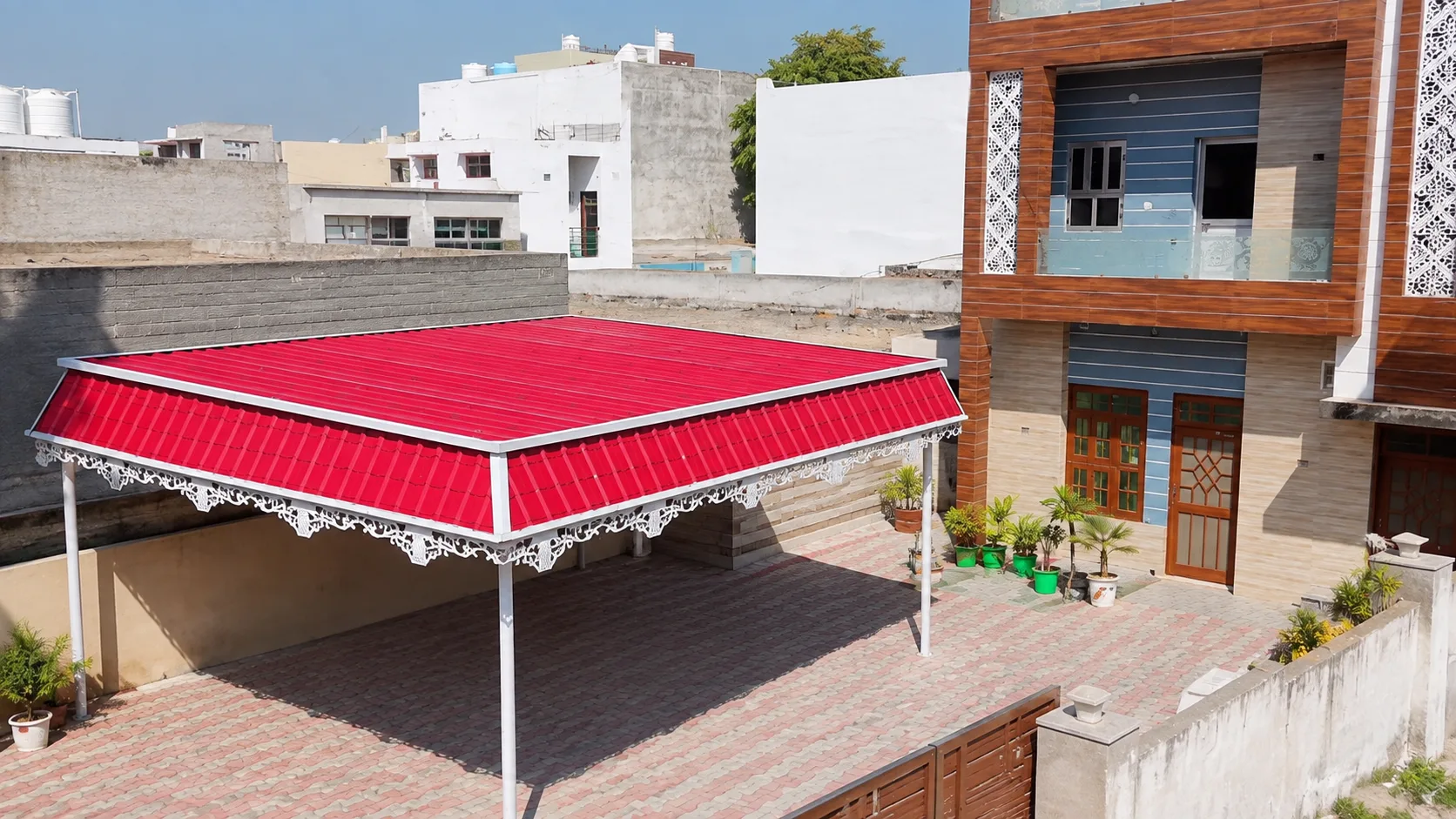 Residential Steel Canopy Installation – Behal