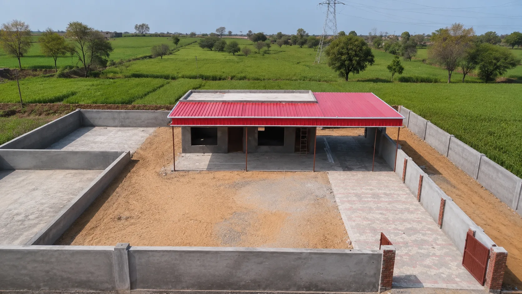 Farm House Steel Roofing & Canopy Project