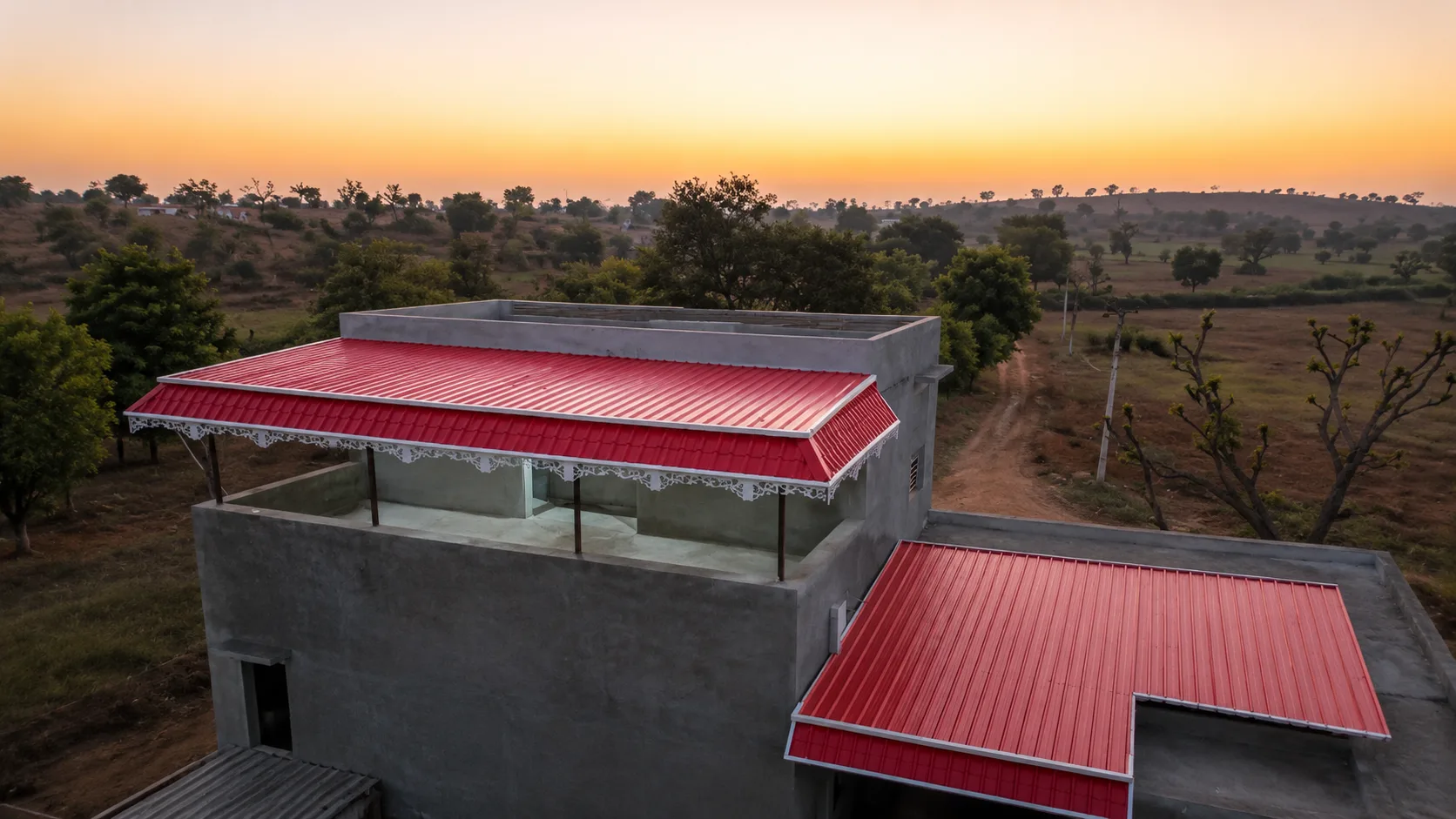 Custom Steel Roofing Canopy – Behal
